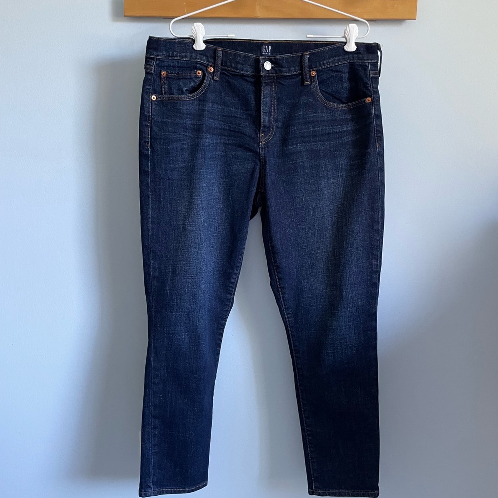 GAP Women's Deep Indigo Ankle Jeans